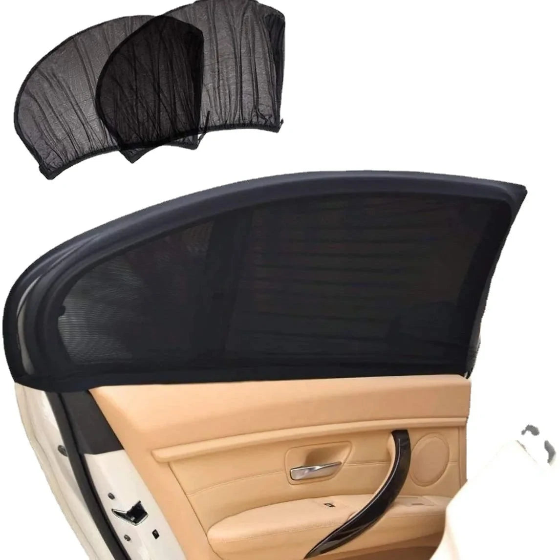 Car Side Window Sun Visor Shade Curtain Front / Rear Window Cover 2PCS