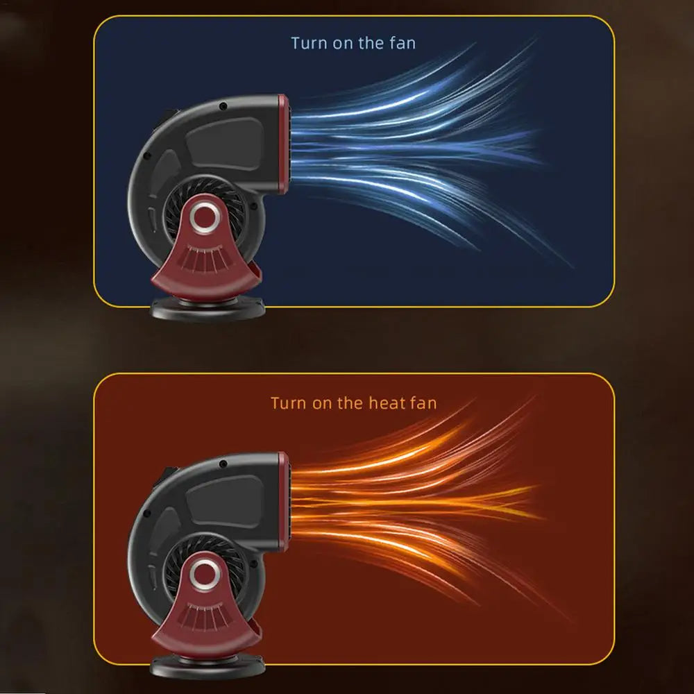 2 IN 1 Car Cooling Heating Dual-Purpose Portable Winter Warm Fan Defogger