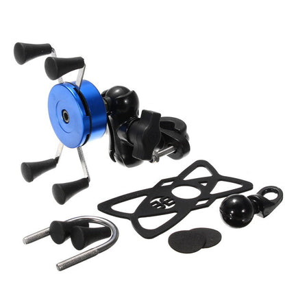 Motorcycle Bike Universal Aluminum Alloy Handlebar Mirror Holder Stand