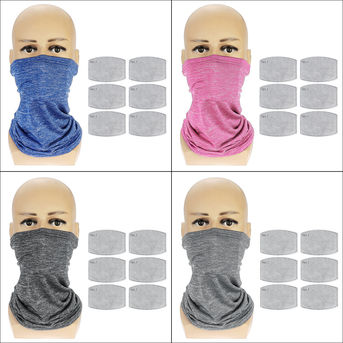Motorcycle Summer Sun UV Neck Gaiter Face Cover Scarf Masks