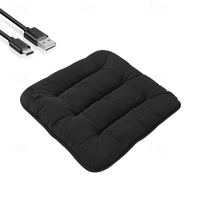 Car USB 5V Adjustable Electric Heating Pad Cushion Winter Warmer Blanket