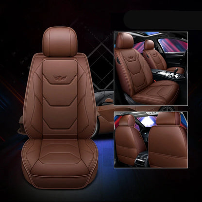 Car Universal Full Seat Mat Cover PU Leather Breathable Cushion Pad