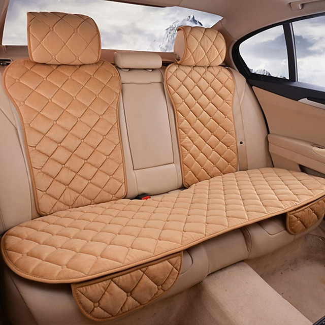 3 Pcs/set Car Seat Cover Set Universal Plush Seat Cushion Protector Mat