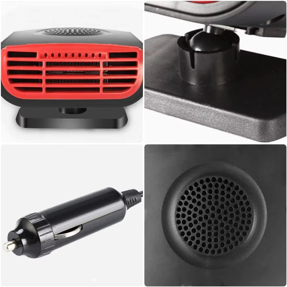 Car Cooling Heating Defrost Aromatherapy 180 Degree Rotation Fan for Sedan SUV Truck