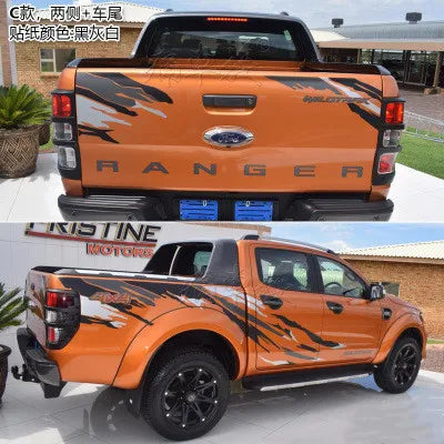 Car Stickers Both Sides Car Head Tail Decals Vinyl KK Decoration Auto Car-styling Accessories