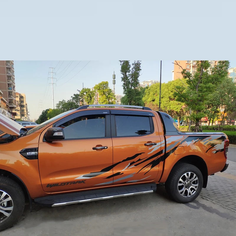 Car Stickers Both Sides Car Head Tail Decals Vinyl KK Decoration Auto Car-styling Accessories