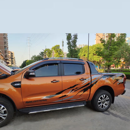 Car Stickers Both Sides Car Head Tail Decals Vinyl KK Decoration Auto Car-styling Accessories