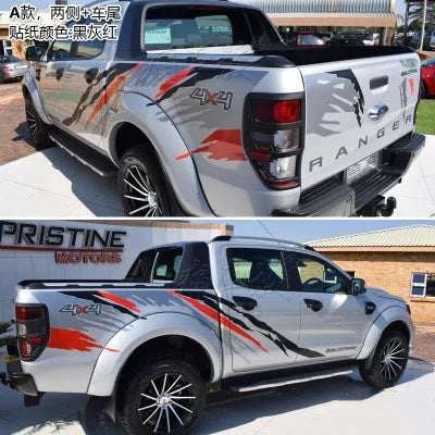 Car Stickers Both Sides Car Head Tail Decals Vinyl KK Decoration Auto Car-styling Accessories