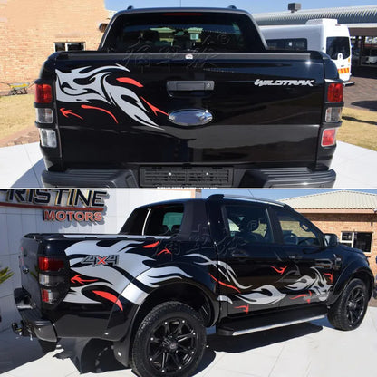 Car Stickers Both Sides Car Head Tail Decals Vinyl KK Decoration Auto Car-styling Accessories