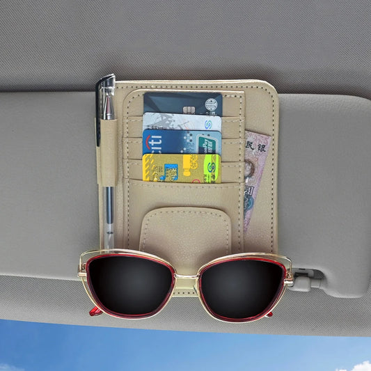 Car Sun Visor Point Organizer Storage Pocket Pouch Bag Holder Clip