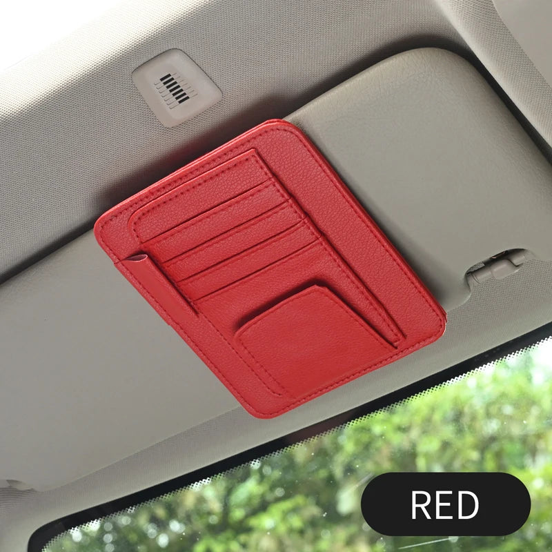 Car Sun Visor Point Organizer Storage Pocket Pouch Bag Holder Clip
