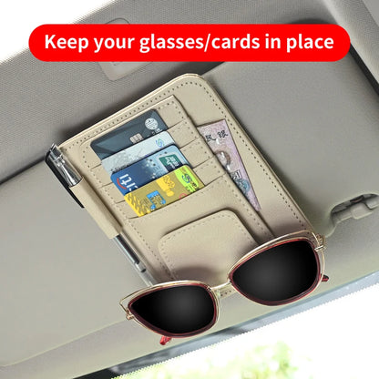 Car Sun Visor Point Organizer Storage Pocket Pouch Bag Holder Clip