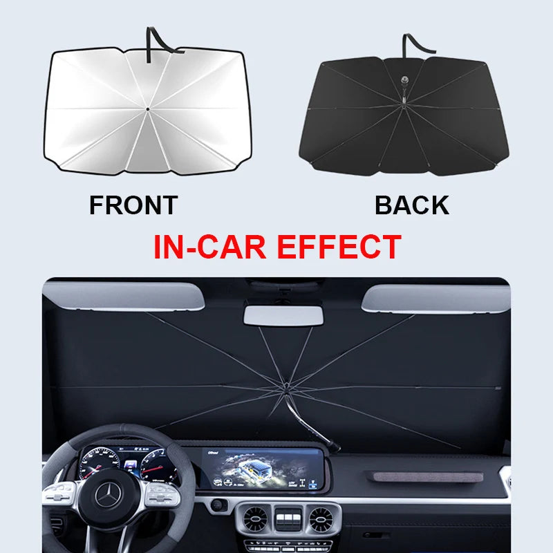 Car Umbrella Sunshade Elbow Window Sunshade Sunscreen Heat Insulation