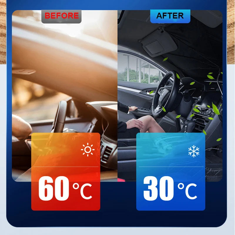 Car Umbrella Sunshade Elbow Window Sunshade Sunscreen Heat Insulation