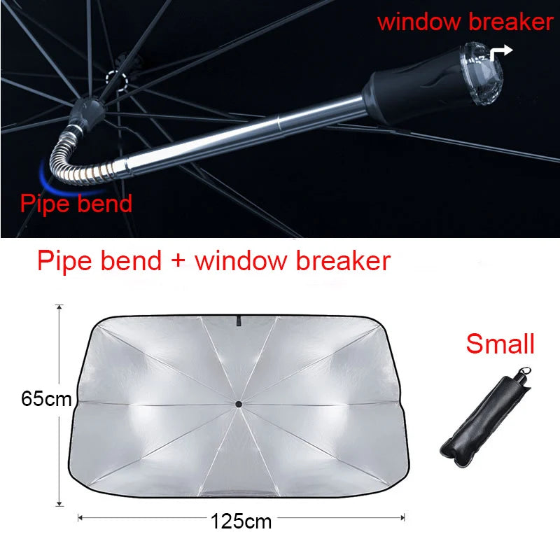 Car Umbrella Sunshade Elbow Window Sunshade Sunscreen Heat Insulation