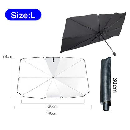 Foldable Car Sun Umbrella Shades Windshield Cover UV Protection Window Sunshade