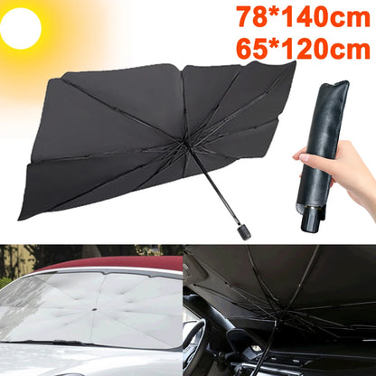 Foldable Car Sun Umbrella Shades Windshield Cover UV Protection Window Sunshade