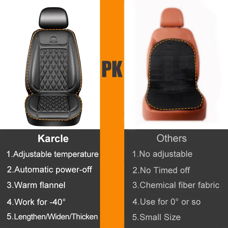 12/24v  Car Heated Seat Cover 30' Fast Heated Seat Protector Cushion