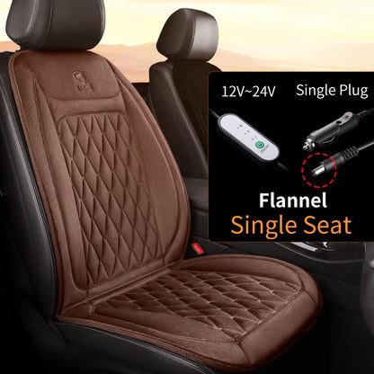 12/24v  Car Heated Seat Cover 30' Fast Heated Seat Protector Cushion