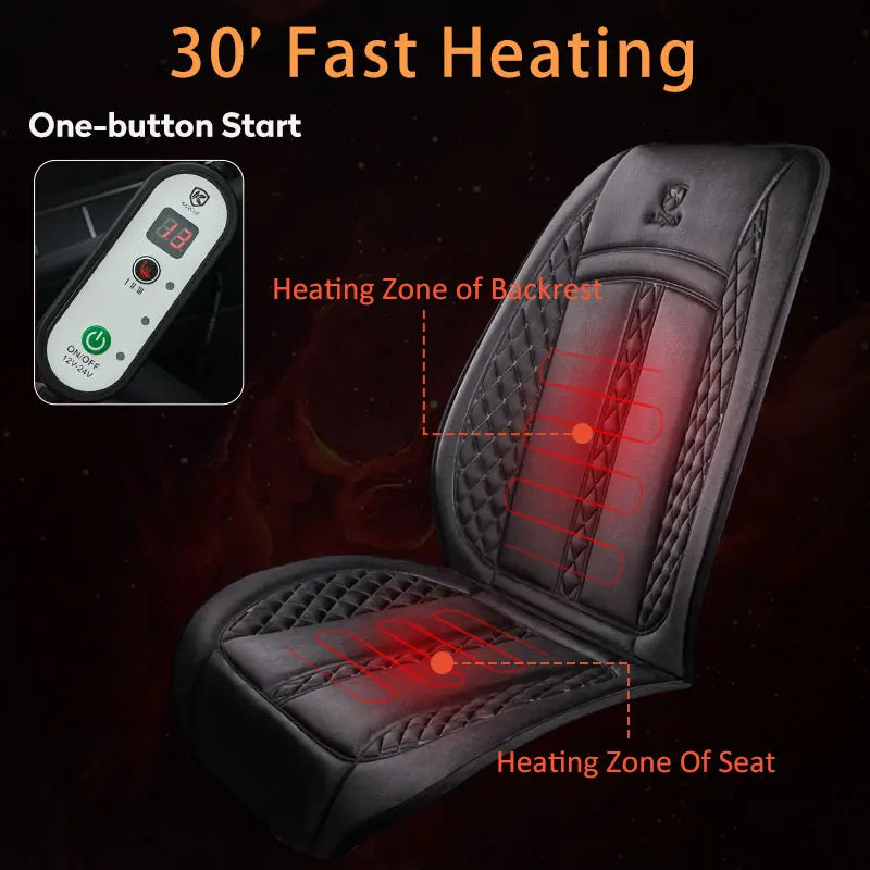 12V/24V Car Seat Heater 120CM Lengthen Heated Car Seat Cover  Warm Car Heating Mat