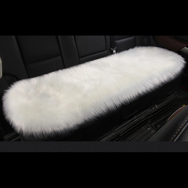 Artificial Wool Car Seat Cushion Winter Plush Auto Seat Cloak Universal Warm Car Seat Cover