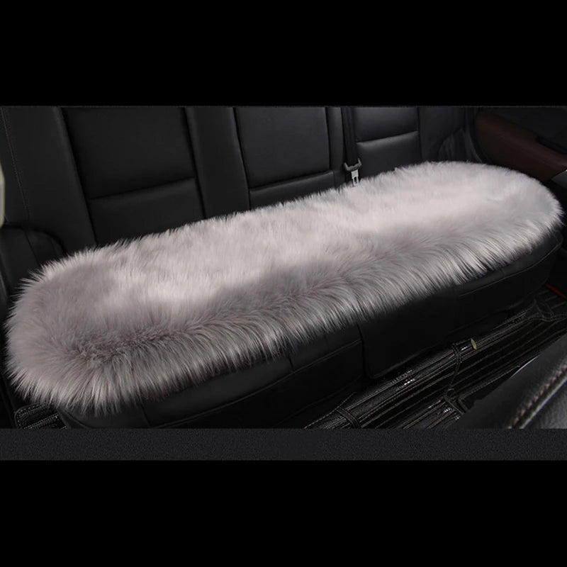 Artificial Wool Car Seat Cushion Winter Plush Auto Seat Cloak Universal Warm Car Seat Cover