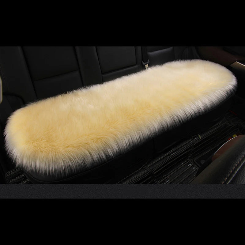 Artificial Wool Car Seat Cushion Winter Plush Auto Seat Cloak Universal Warm Car Seat Cover