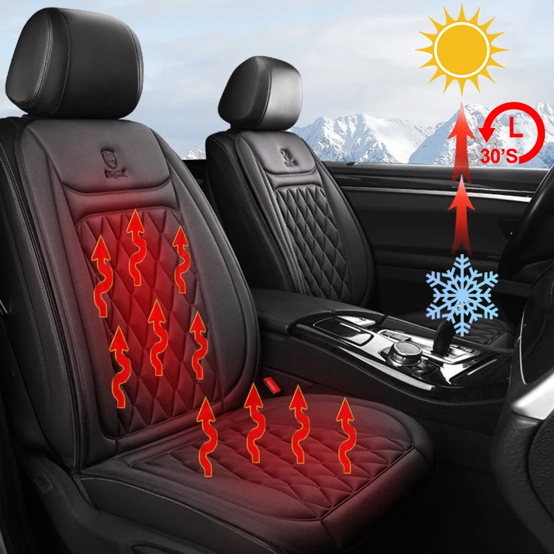 12/24v  Car Heated Seat Cover 30' Fast Heated Seat Protector Cushion