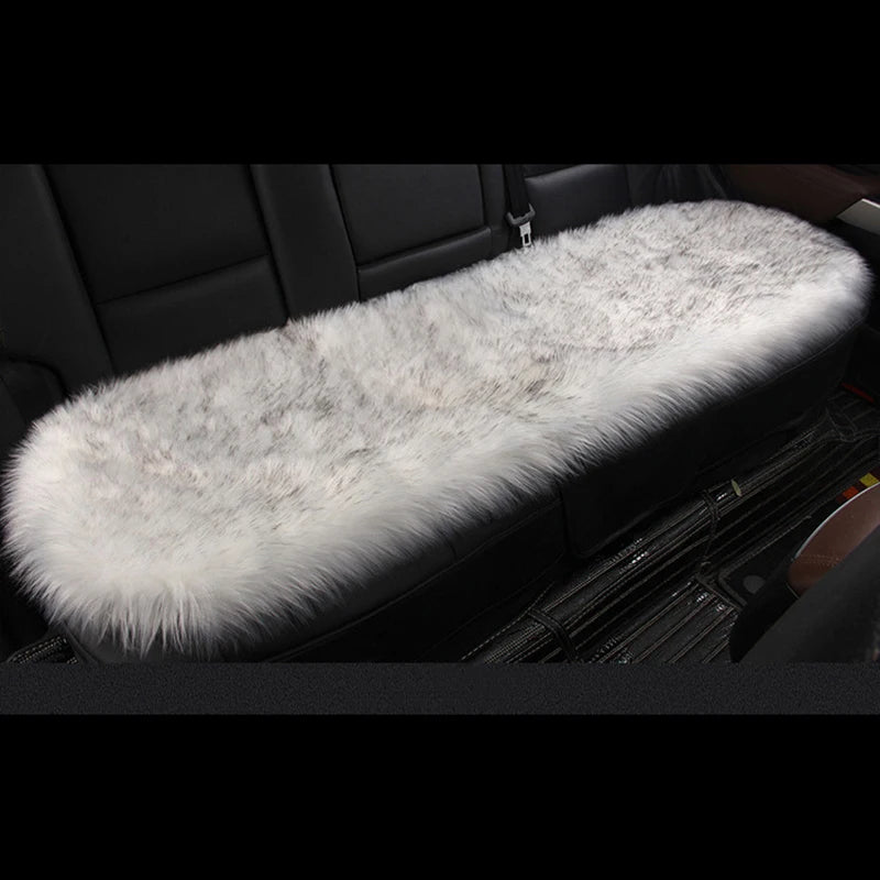 Artificial Wool Car Seat Cushion Winter Plush Auto Seat Cloak Universal Warm Car Seat Cover