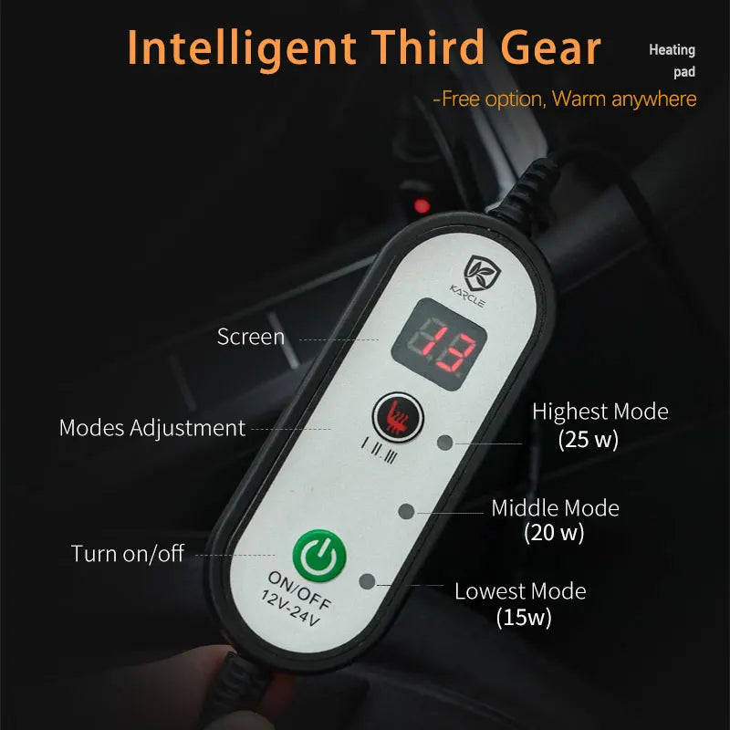 12V/24V Car Seat Heater 120CM Lengthen Heated Car Seat Cover  Warm Car Heating Mat