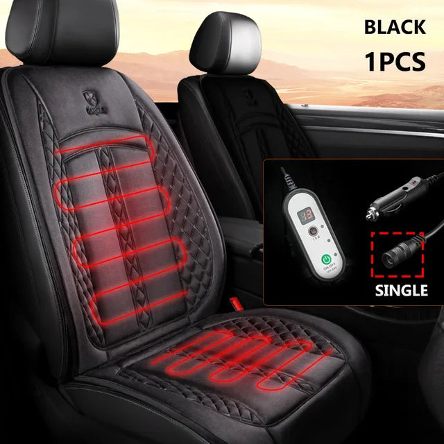12V/24V Car Seat Heater 120CM Lengthen Heated Car Seat Cover  Warm Car Heating Mat