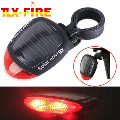 Mountain Bike Solar Taillight Charging Road Night Riding Flashing Frog Warning Light