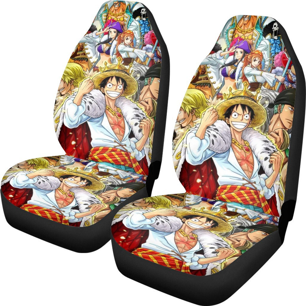 Car Animation Series Pirate King Luffy Seat Cushion 2 Pcs