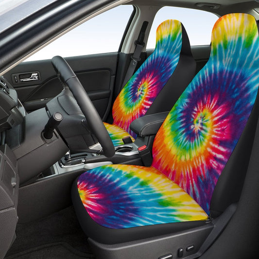 Car Swirl Printing Motors Seat Cover 2 Pcs/Sets