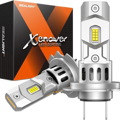 Cool White LED Car Headlight Modification Parts Automotive Front Light X3S H7 18000 LM 6500K