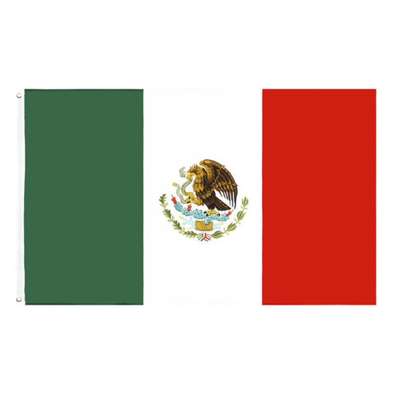 World Countries Polyester Flag Banner Home Decor 2 Pack