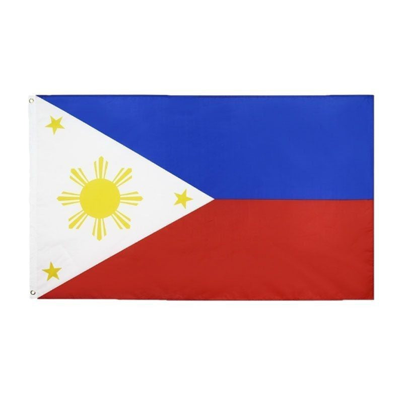World Countries Polyester Flag Banner Home Decor 2 Pack