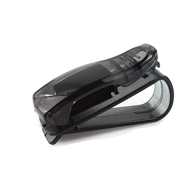 Car Rhinestone Diamond Decoration Clip Portable Sunglasses Organizer