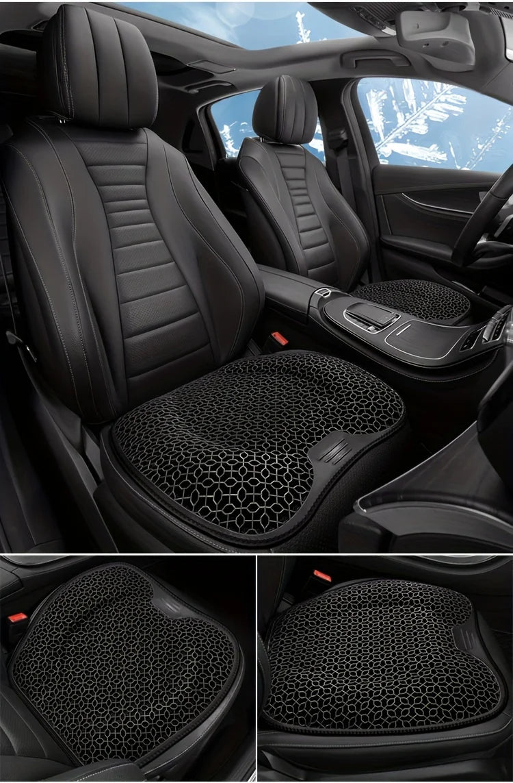 1pc Gel Seat Cushion - Honeycomb Design for Car/Office | Breathable
