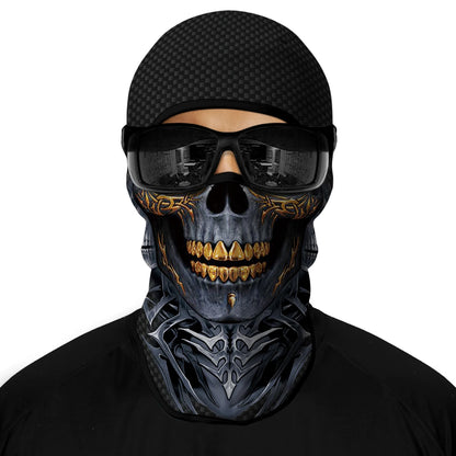 Motorcycle Full Face Sun Protection Lining Summer Breathable Skull Halloween Masks