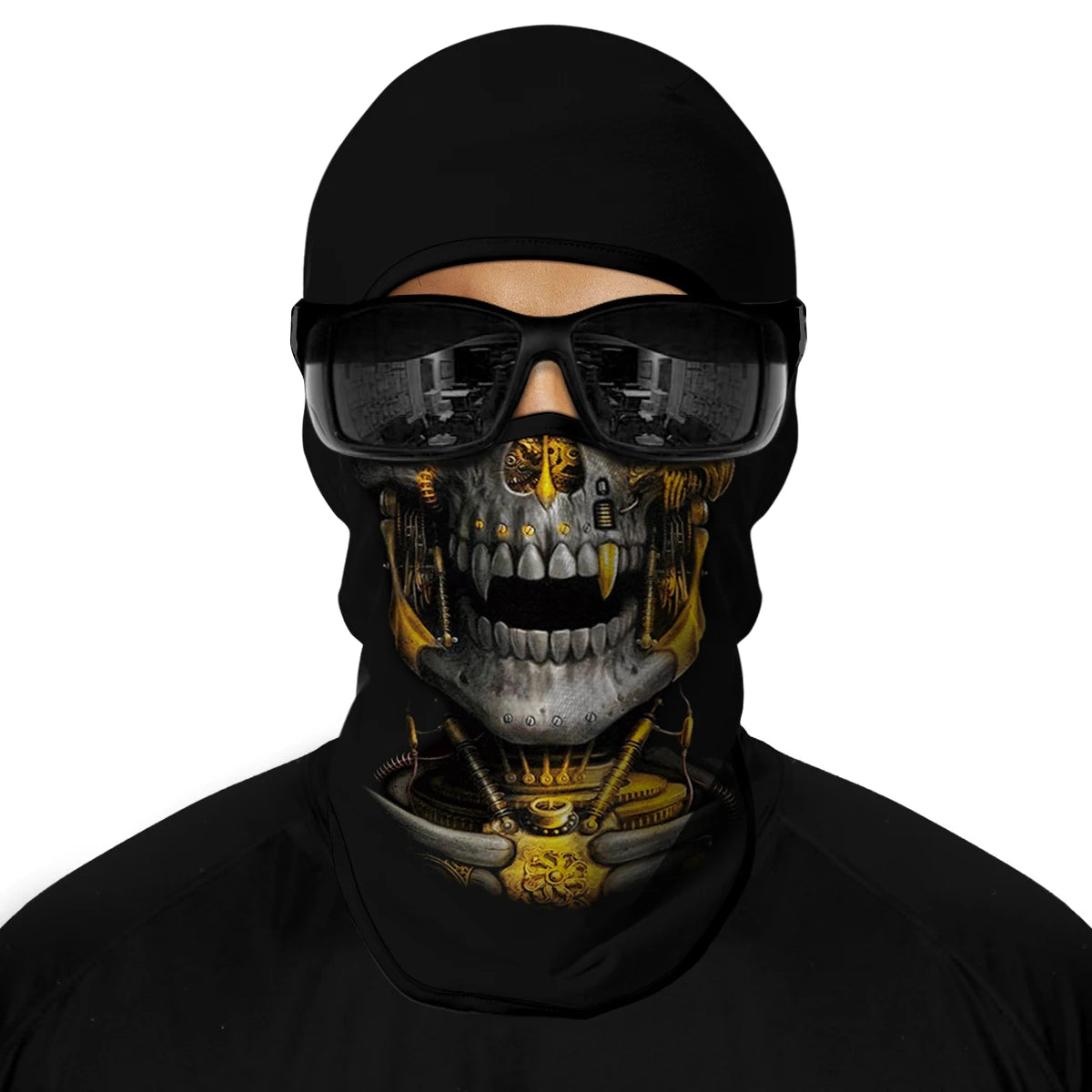 Motorcycle Full Face Sun Protection Lining Summer Breathable Skull Halloween Masks
