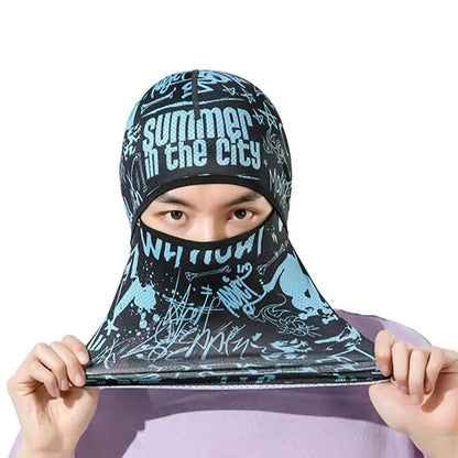 Motorcycle Cycling Summer Cool Ice Silk Full Face Sun Anti-UV Protection Face Cover Masks