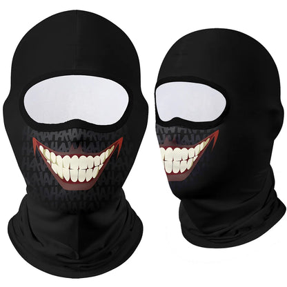 Motorcycle Face Mask Clown Ghost Skull Breathable Windproof UV Sun Dust Protective Mask