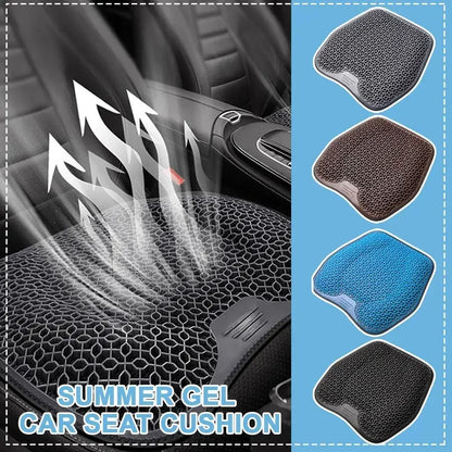 Car Gel Summer Cool Memory Foam Seat Cushion Backrest Universal Cushion