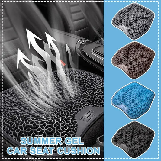Car Gel Summer Cool Memory Foam Seat Cushion Backrest Universal Cushion