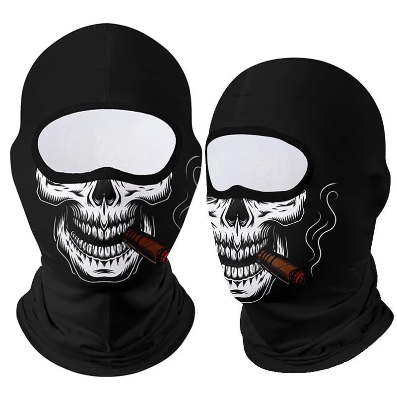 Motorcycle Face Mask Clown Ghost Skull Breathable Windproof UV Sun Dust Protective Mask