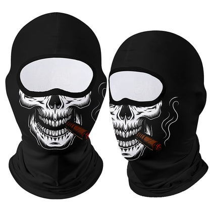 Motorcycle Face Mask Clown Ghost Skull Breathable Windproof UV Sun Dust Protective Mask