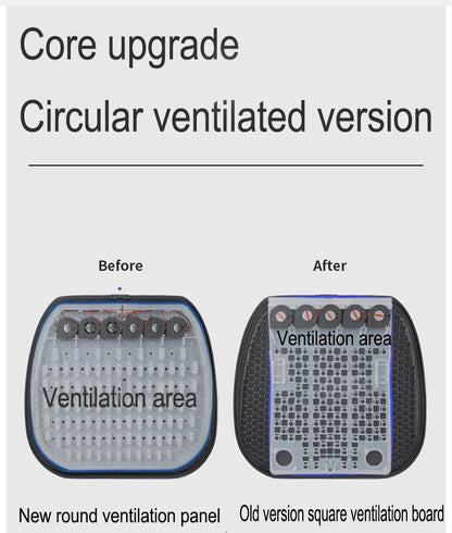 Car USB Ventilated Cooling 6 Fans Gel Seat Cushion Pad