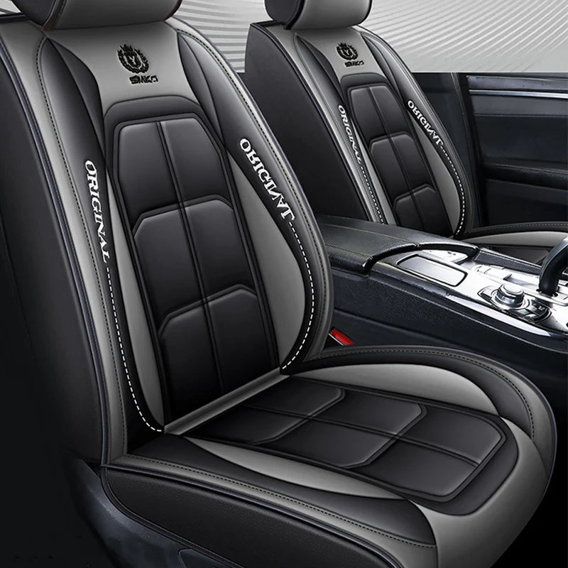 Car Luxury Pu Leather Universal Auto Front Seat Protective Seat Cushion