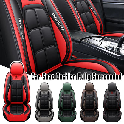 Car Luxury Pu Leather Universal Auto Front Seat Protective Seat Cushion